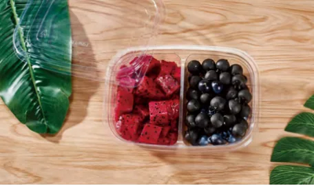 Divided fruit container — AD-165-2