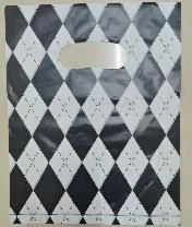 Black & white diamonds gift bag — PPB-G025