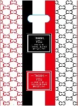 Red stripe pattern gift bag — PPB-G034