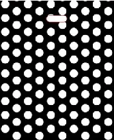 White dots on black gift bag — PPB-G044