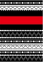 Red & black borders gift bag — PPB-G045