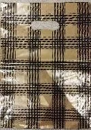 Neutral plaid gift bag — PPB-G054