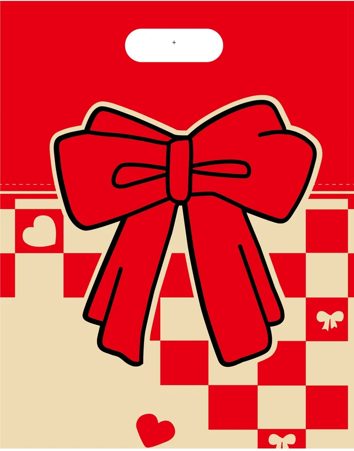 Big red bow gift bag — PPB-G074