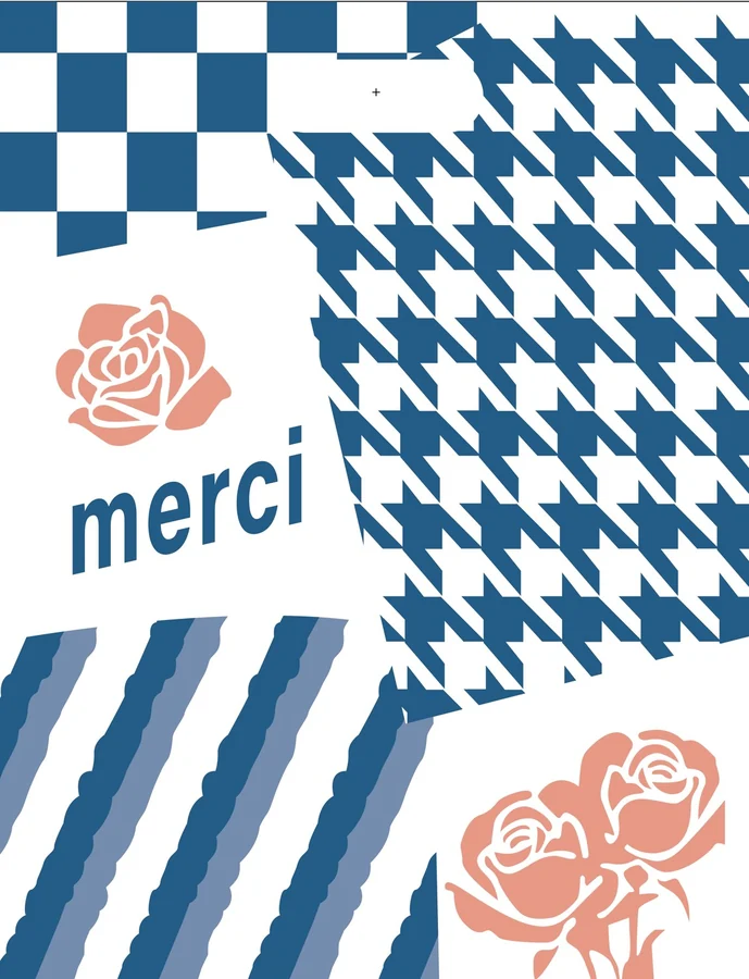 Merci patchwork gift bag — PPB-G075