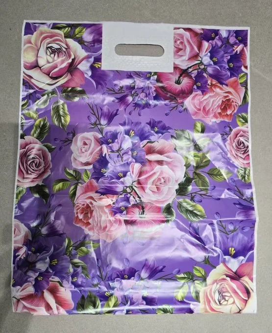Purple rose bouquet gift bag — PPB-G090